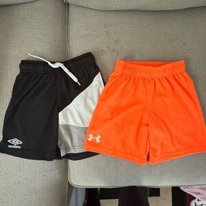 Under Armour & Umbro Boys Shorts Bundle EUC Size 4T